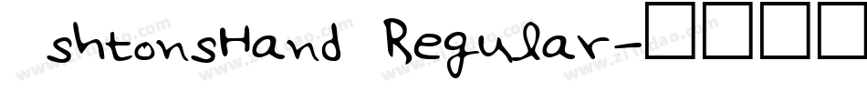 AshtonsHand Regular字体转换